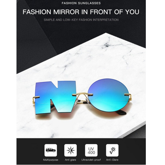 Fashion Letter NO Sunglasses