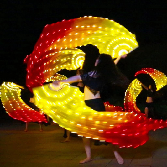 Led Fan Silk Dance Fan