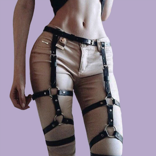 Leather Leg Harness