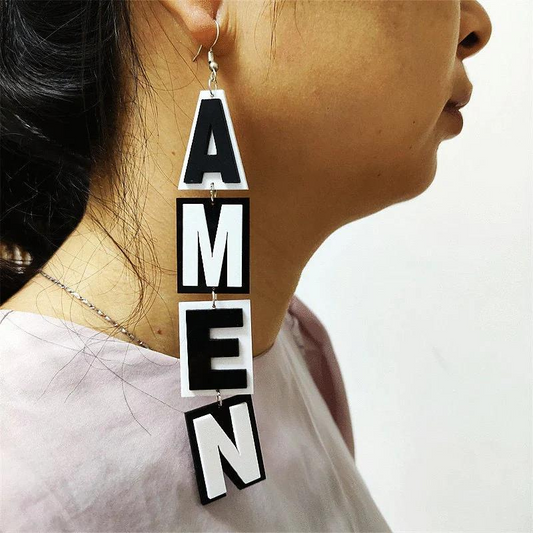 AMEN Long Dangle Earrings