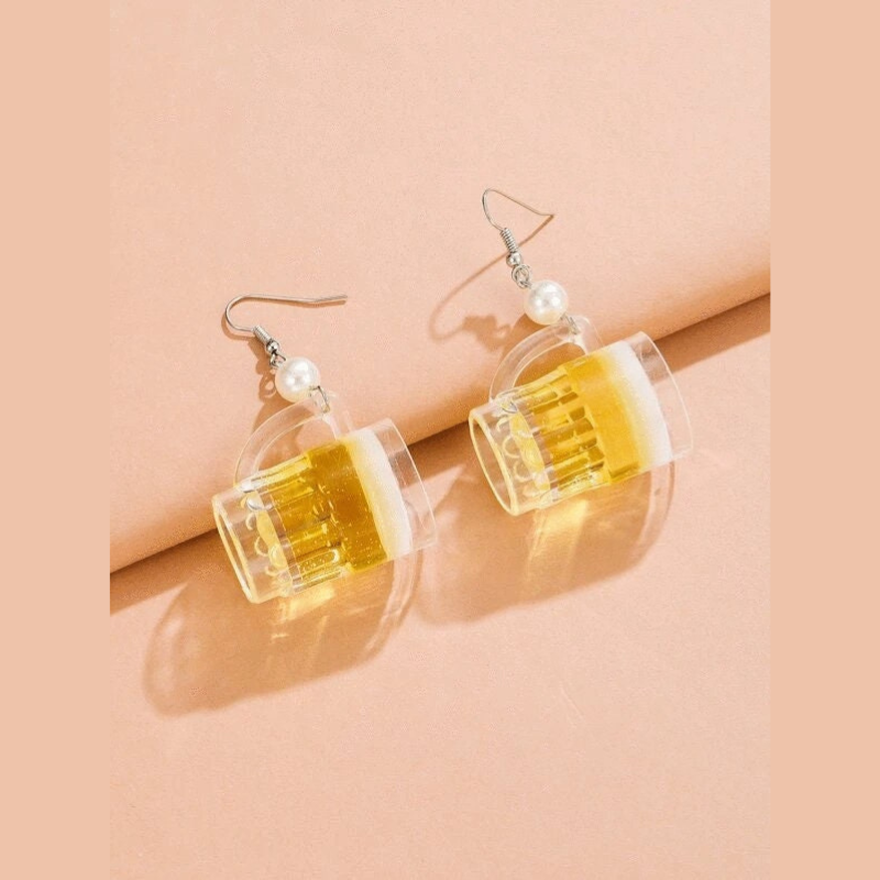 Beer Mug Earrings