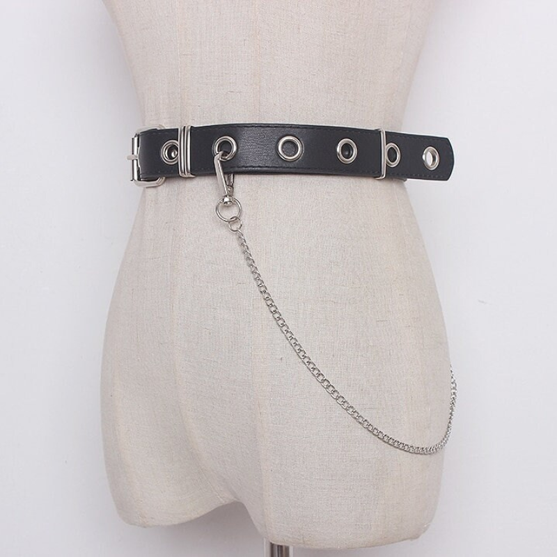 Leather Grommet Belt