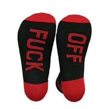 Fuck Off funny universal socks