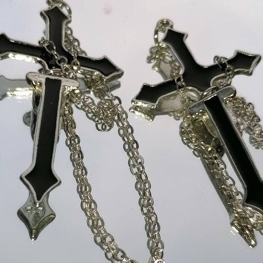 Gothic Cross Earrings