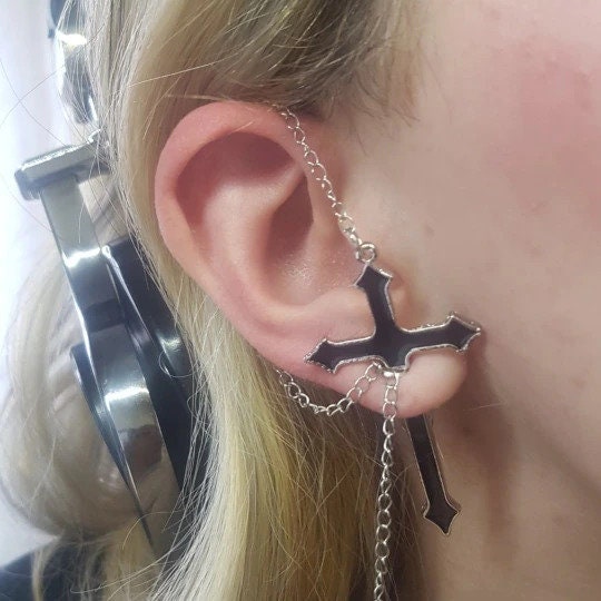 Gothic Cross Earrings