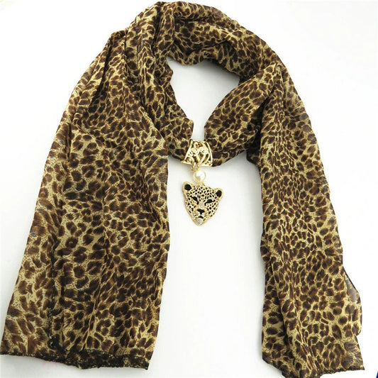 Leopard Head Scarf