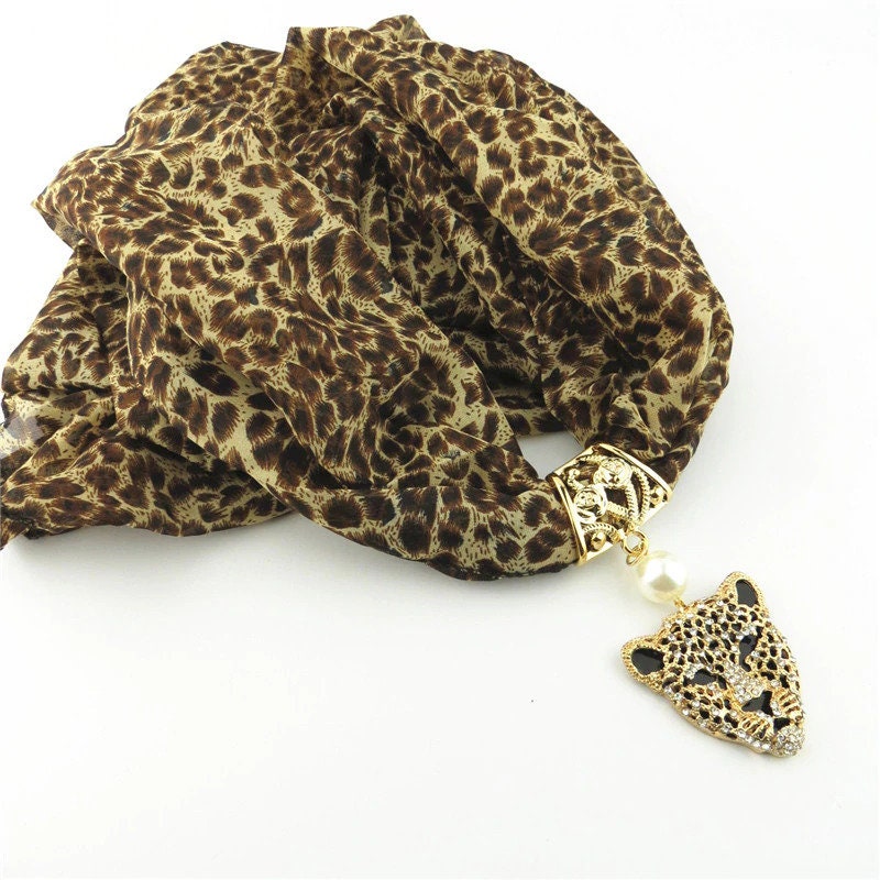 Leopard Head Scarf