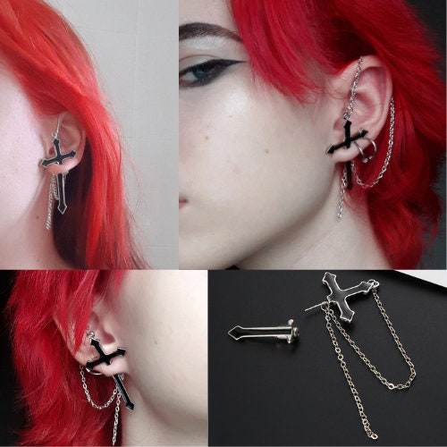 Gothic Cross Earrings