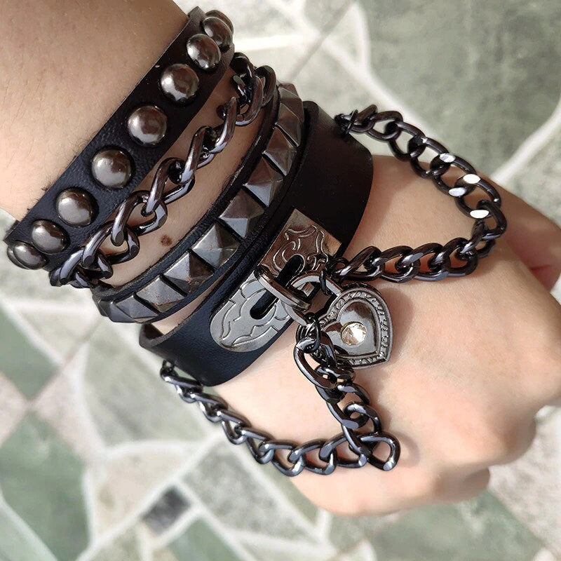 Bracelet Chain Faux Leather