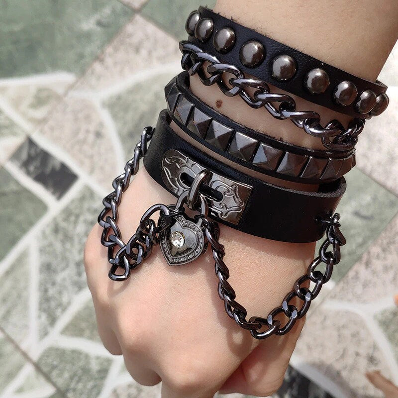 Bracelet Chain Faux Leather