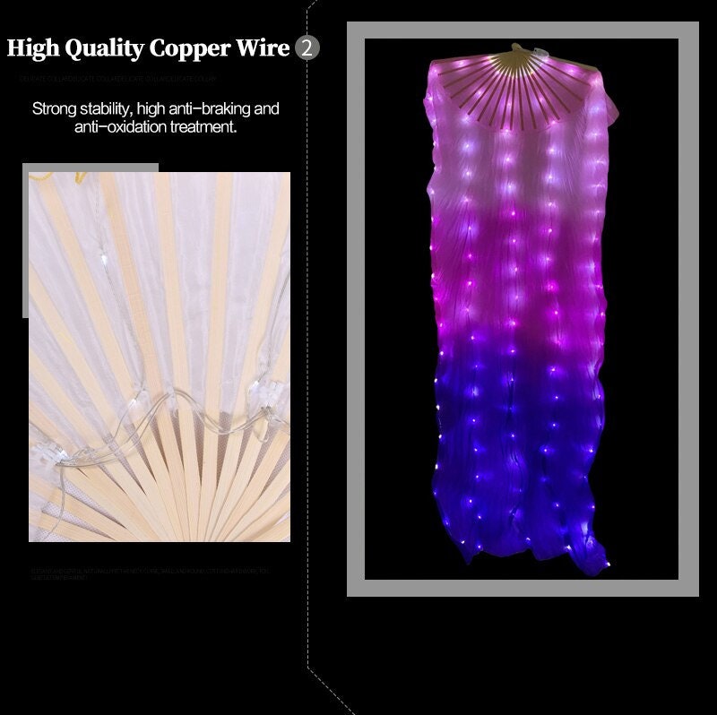 Led Light Silk Fan