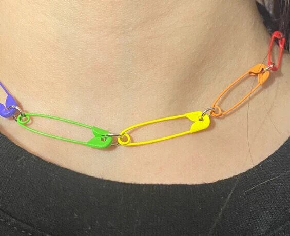 Safety Pin Necklace