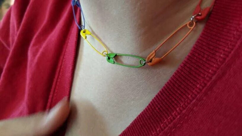 Safety Pin Necklace