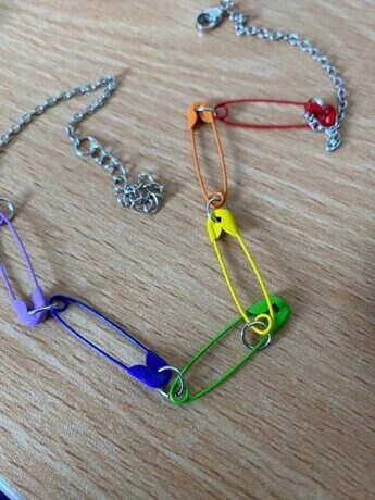 Safety Pin Necklace