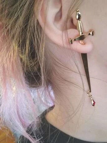 Sword Earrings