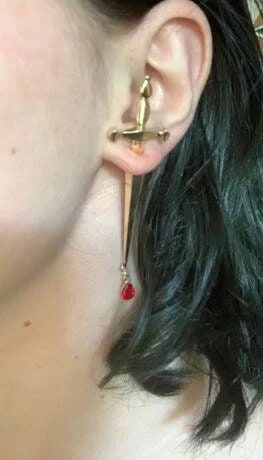 Sword Earrings