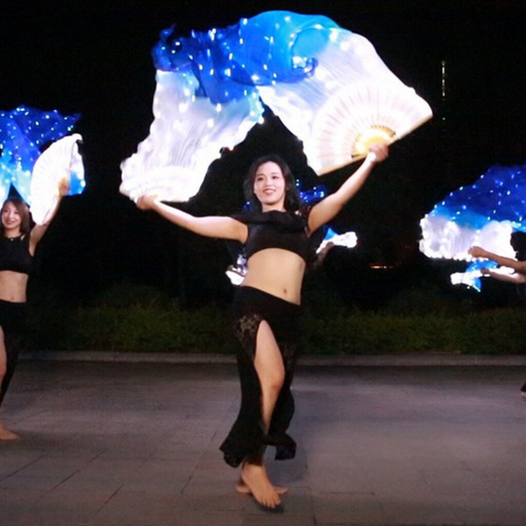 Led Fan Silk Dance Fan