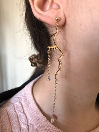 Face abstract Earrings