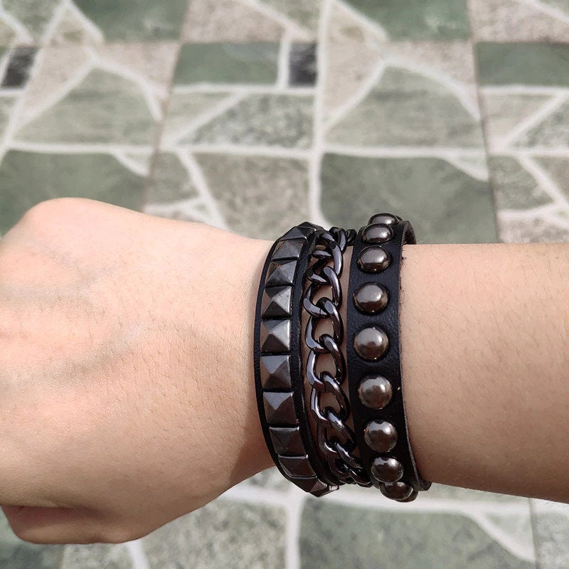 Bracelet Chain Faux Leather