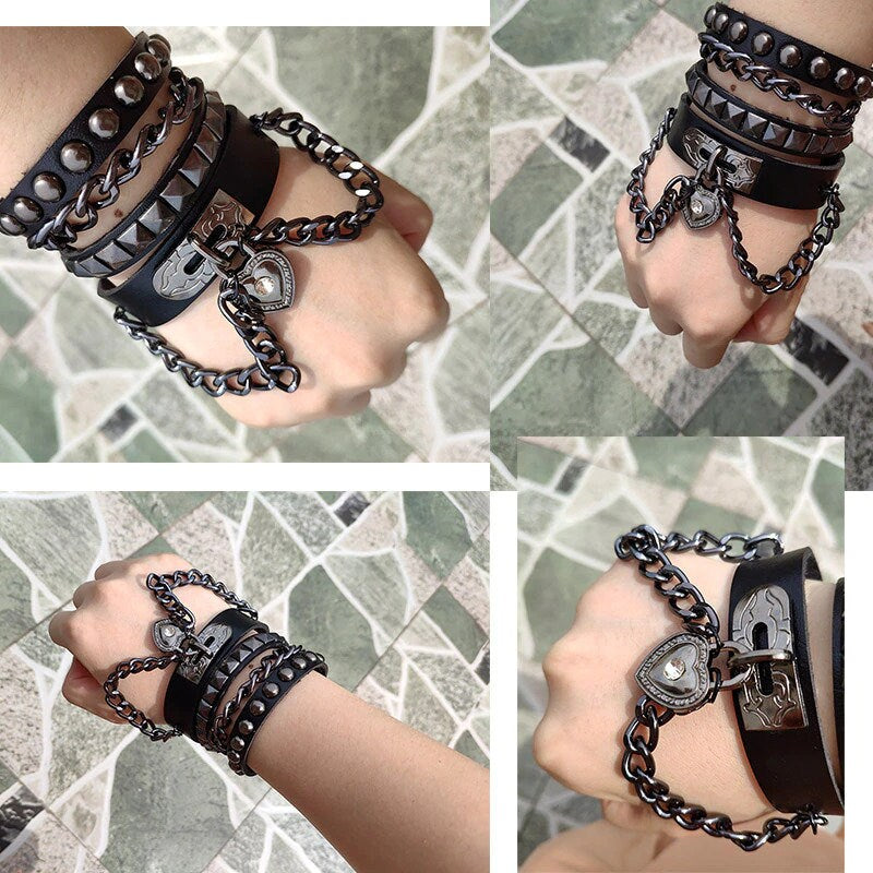 Bracelet Chain Faux Leather