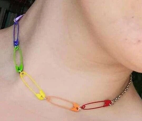 Safety Pin Necklace