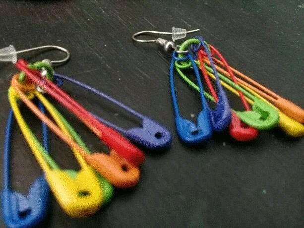 Safety Pin Earrings