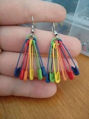 Safety Pin Earrings