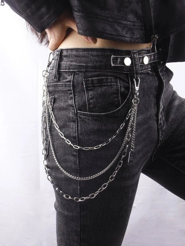 Punk Chain Belt O Rings