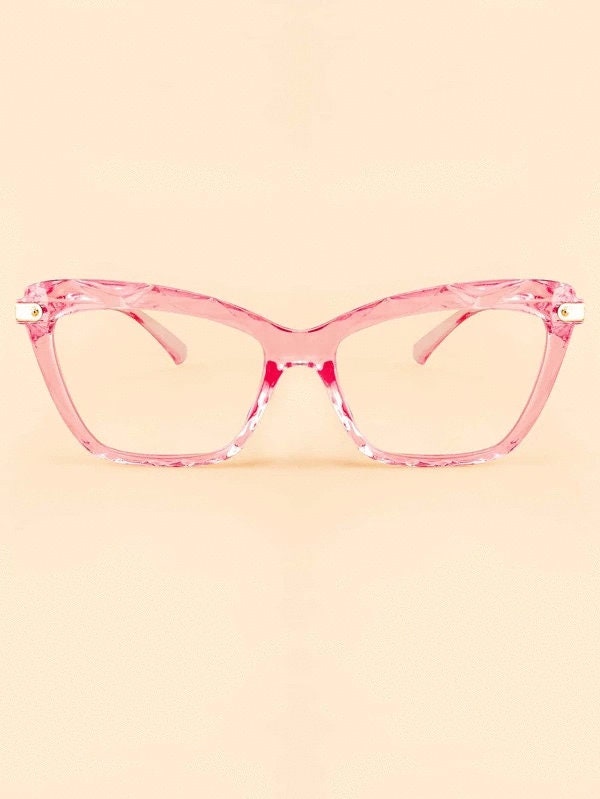 Cat Eye Pink Anti Blue Light Blocking Glasses