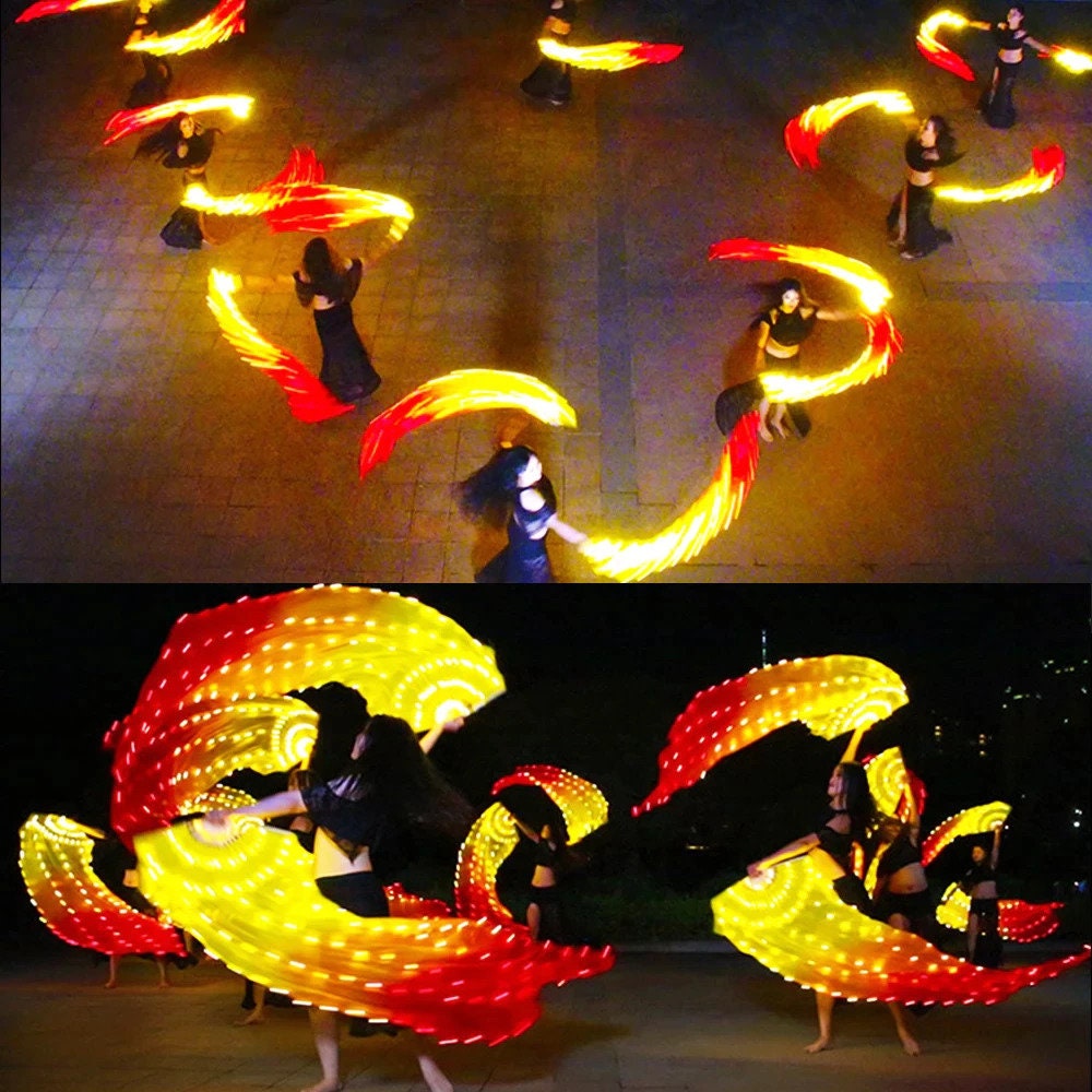 Led Fan Silk Dance Fan