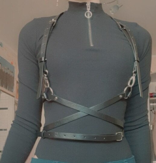 Faux Leather Waist Harness XS/S