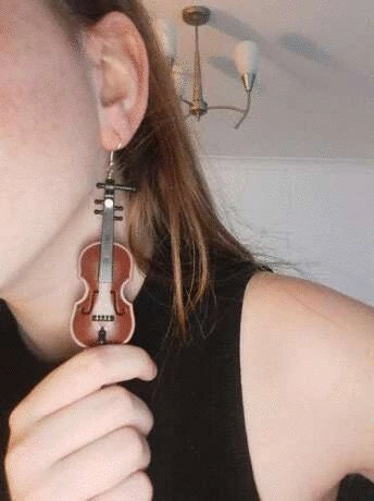 Violin Earrings