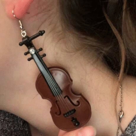 Violin Earrings