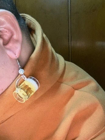 Beer Mug Earrings