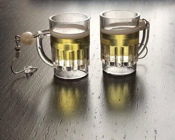 Beer Mug Earrings