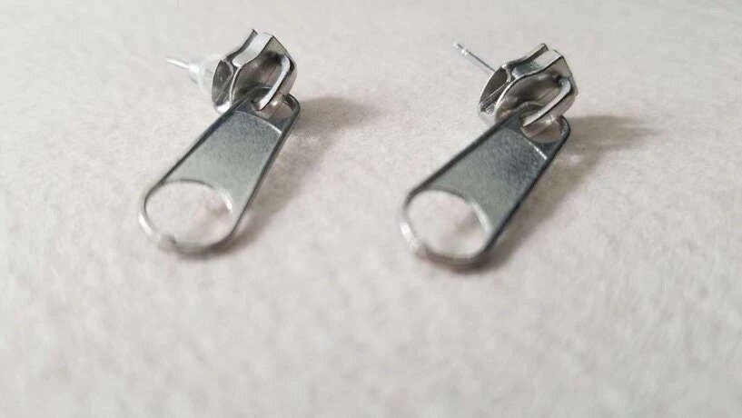 Zipper Stud Earrings