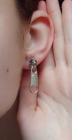 Zipper Stud Earrings