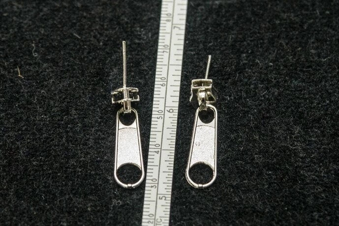 Zipper Stud Earrings