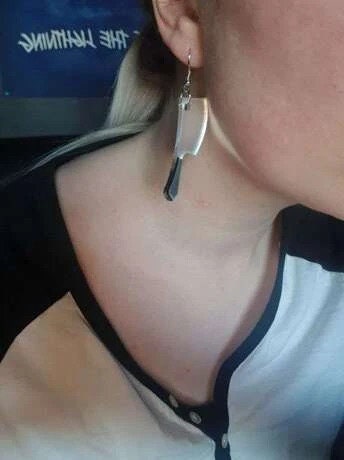 Butcher Knife Earrings