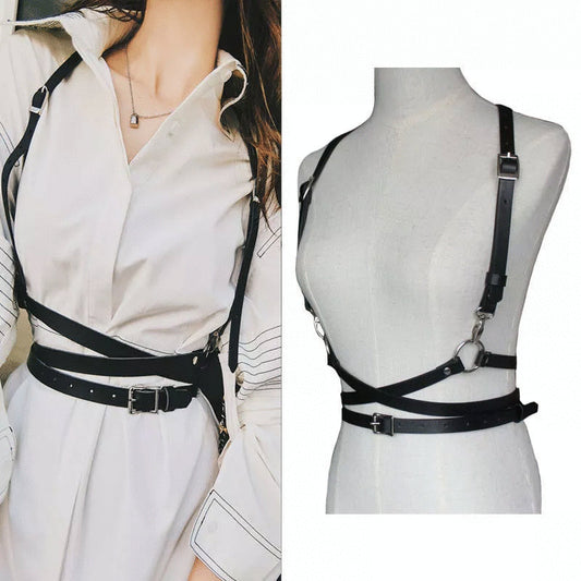 Faux Leather Waist Harness XS S M L1X 2X 3X 4X 5X 6X