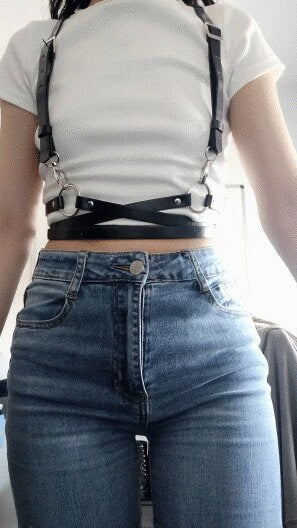 Faux Leather Waist Harness XS S M L1X 2X 3X 4X 5X 6X