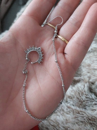 Nose Ring Chain Earring