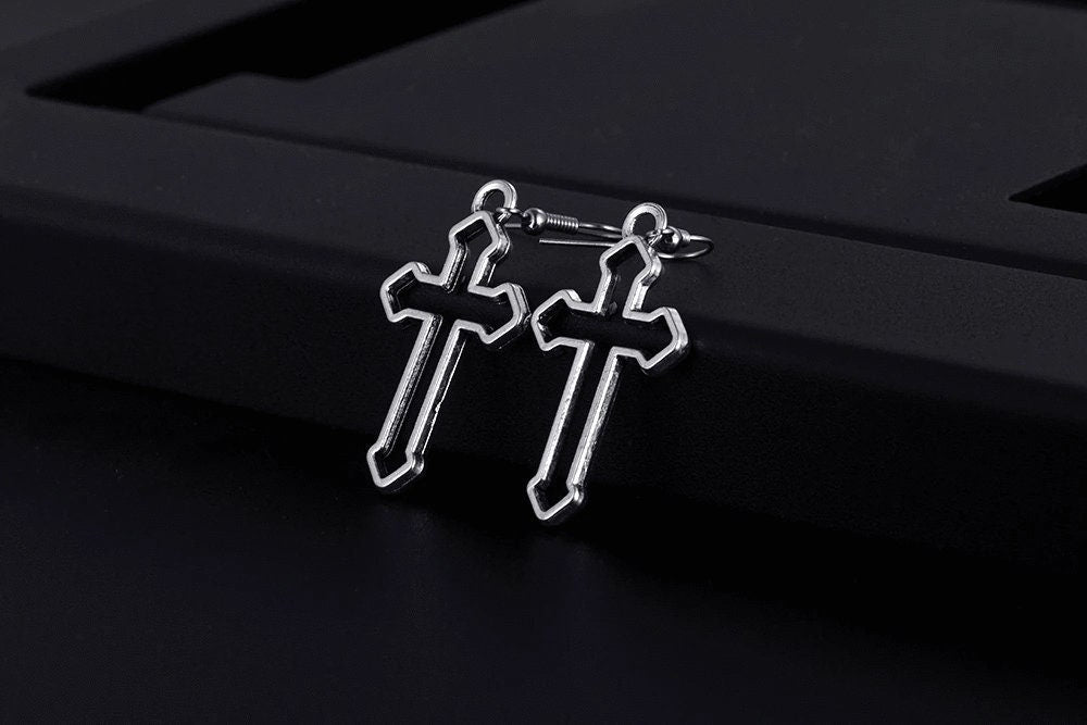 Gothic Cross Earrings