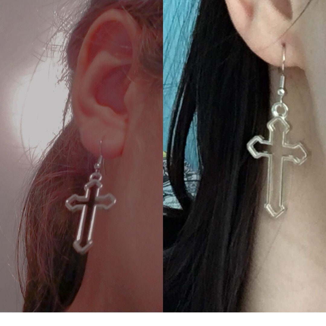 Gothic Cross Earrings