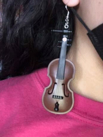 Violin Earrings