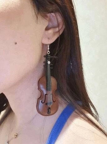 Violin Earrings