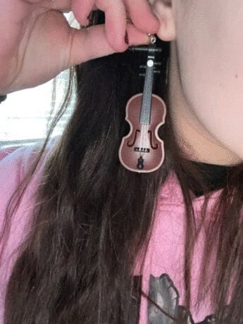 Violin Earrings