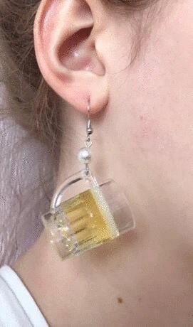 Beer Mug Earrings