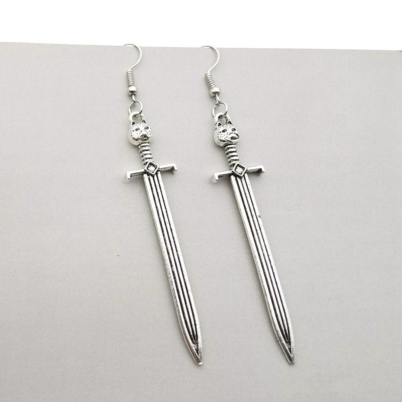 Anime Earrings Sword