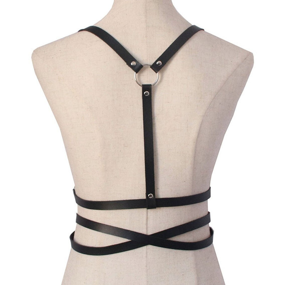 Faux Leather Waist Harness XS S M L1X 2X 3X 4X 5X 6X